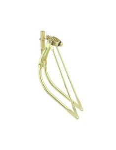 26 Lowrider Bent Spring Fork 1 Inch Gold.
